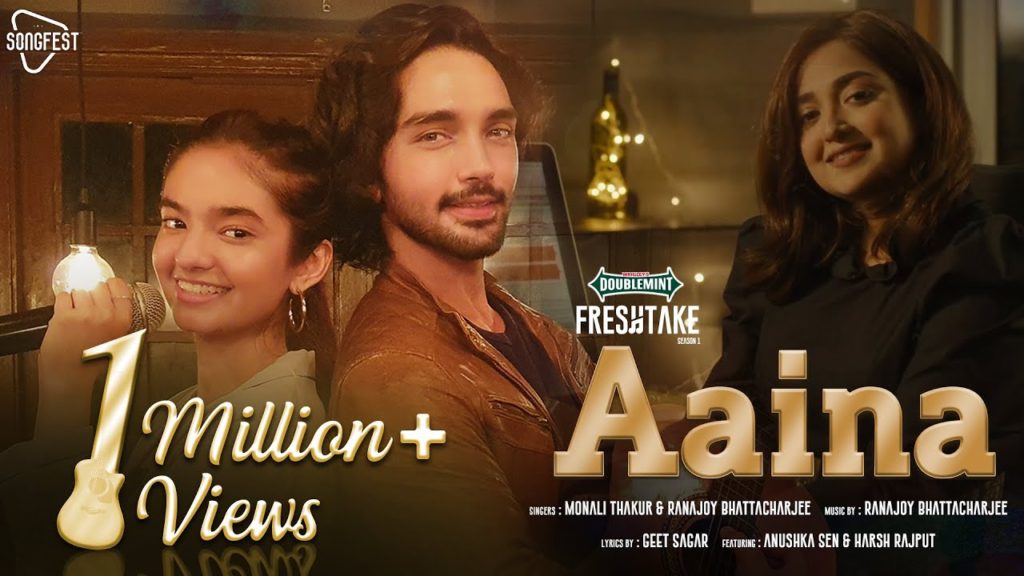 Aaina Hai Tu Mera Lyrics - Monali Thakur & Ranajoy