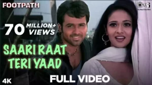 Saari Raat Teri Yaad Lyrics - Footpath