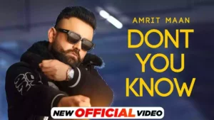 DONT YOU KNOW LYRICS - AMRIT MAAN 